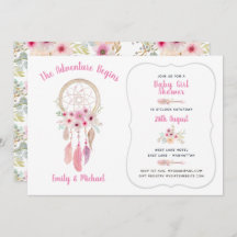 Boho Tribal Baby Girl Shower Dream Catcher