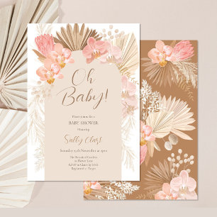 Invitación Boho Tropical Baby Shower