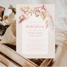 Invitación Boho Tropical Beach Floral Bridal Shower