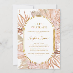 Invitación Boho Tropical Botanical   Celebremos