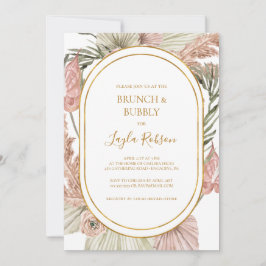Invitación Boho Tropical Botanical | Ducha de brunch