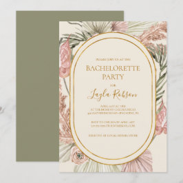Invitación Boho Tropical Botanical | Fiesta de la Bachelorett