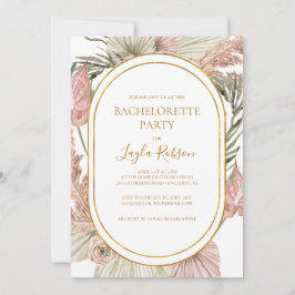 Invitación Boho Tropical Botanical | Fiesta de la soltera