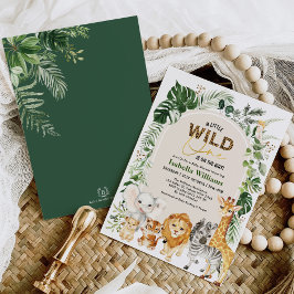 Invitación Boho Tropical Wild Fiesta Animales Niño Baby Showe
