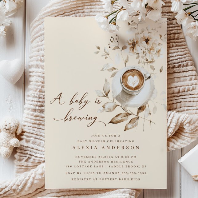 Invitación Boho Un Bebé Está Preparando Baby Shower (Subido por el creador)