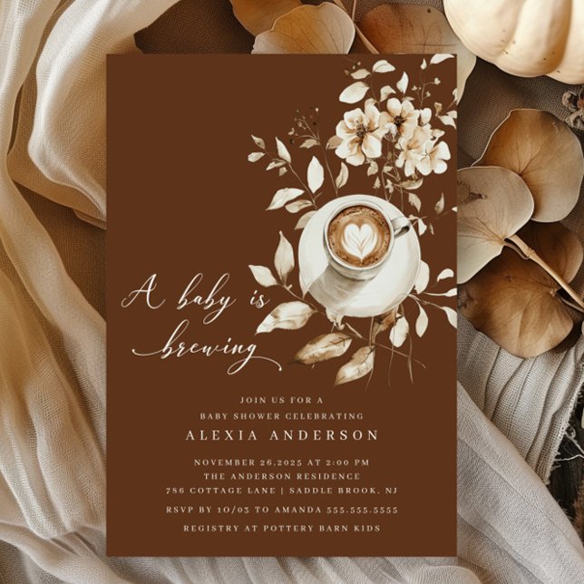 Invitación Boho Un Bebé Está Preparando Baby Shower (Subido por el creador)