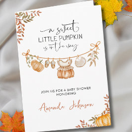 Invitación Boho Un pequeño calabaza está en camino a Baby Sho
