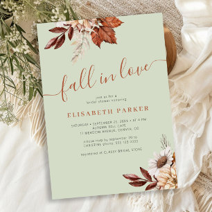 Invitación Boho verde salvia enamorada despedida de soltera