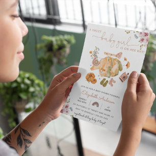 Invitación Boho Vintage Baby Clothes Baby Shower
