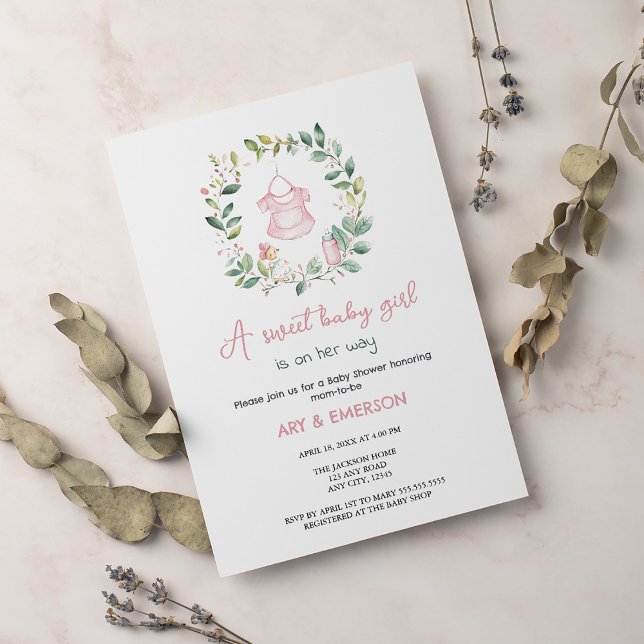 Invitación Boho Vintage Outfit Baby Shower (Subido por el creador)