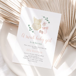 Invitación Boho Vintage Outfit Baby Shower