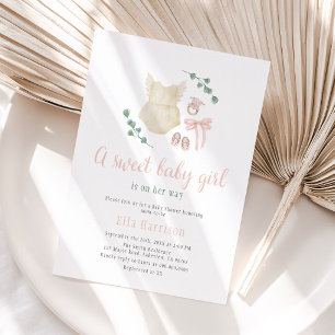Invitación Boho Vintage Outfit Baby Shower