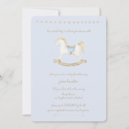 Invitación Boho Vintage Rocse Horse Cowboy Baby Shower