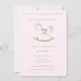 Invitación Boho Vintage Rocse Horse Cowboy Baby Shower