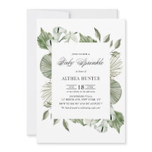 Boho Watercolor Calla Lily Greenery Bebé Sprinkle