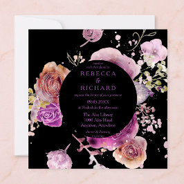 Invitación Boho Watercolor Floral Boda