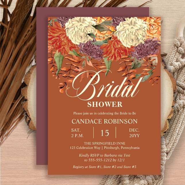 Invitación Boho Watercolor Floral | Ducha nupcial de Eucalypt (Subido por el creador)