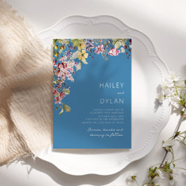 Invitación Boho Watercolor Wildflower Meadow Boda