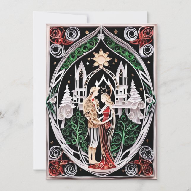 Invitación Boho Wedding RSVP (Anverso)