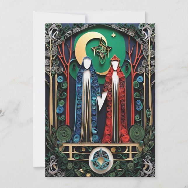 Invitación Boho Wedding RSVP (Anverso)