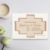 Boho Wedding Save The Date Invitation
