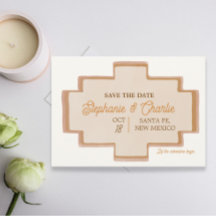 Boho Wedding Save The Date Invitation