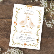 Boho Whimsical Goose Baby Shower