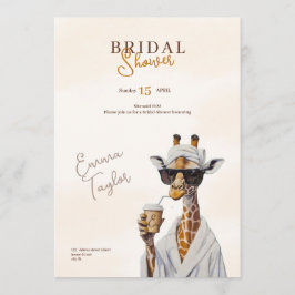 Invitación boho wild bridal shower safari invitation