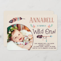 Boho Wild ONE Girly Primer Cumpleaños