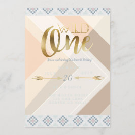 Invitación Boho Wild One | Primera fiesta de cumpleaños