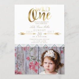 Invitación Boho Wild One | Primera fiesta de cumpleaños