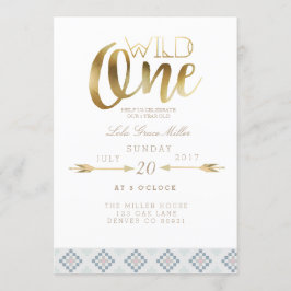 Invitación Boho Wild One | Primera fiesta de cumpleaños