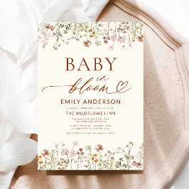 Invitación Boho Wildflower Baby en Bloom Baby Shower