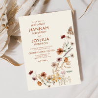 Boho Wildflower Beige Jardín Boda