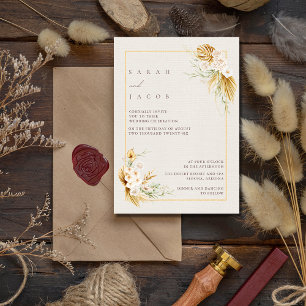 Invitación Boho Wildflower Boda
