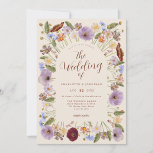 Invitación Boho Wildflower Boda
