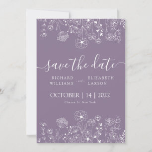 Invitación Boho Wildflower Boda de acuarela moderna