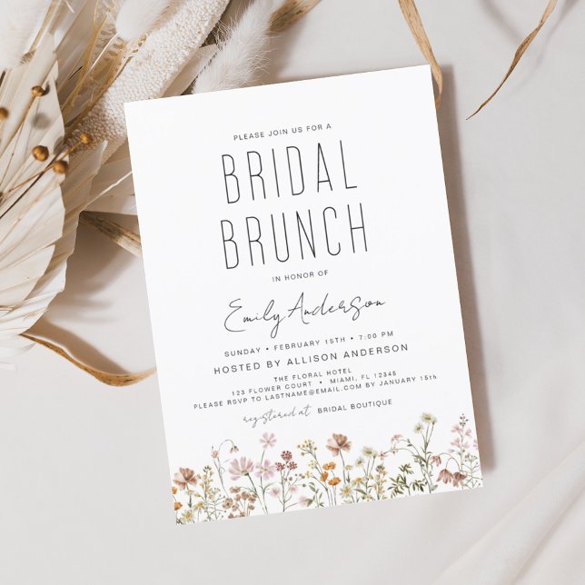 Invitación Boho Wildflower Bridal Brunch Bridal Bridal Shower (Subido por el creador)