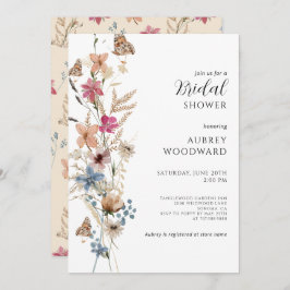 Invitación Boho Wildflower Bridal Shower