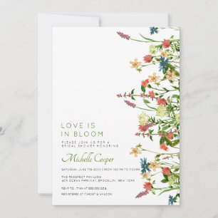 Invitación Boho Wildflower Bridal Shower
