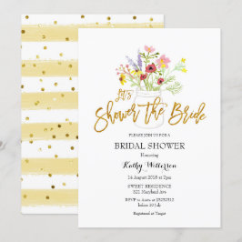 Invitación Boho Wildflower Bridal Shower