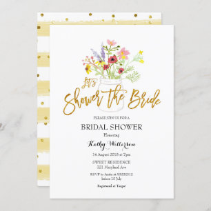Invitación Boho Wildflower Bridal Shower