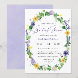 Invitación Boho Wildflower Bridal Shower