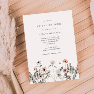 Invitación Boho Wildflower Bridal Shower