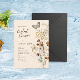 Invitación Boho Wildflower Bridal Shower