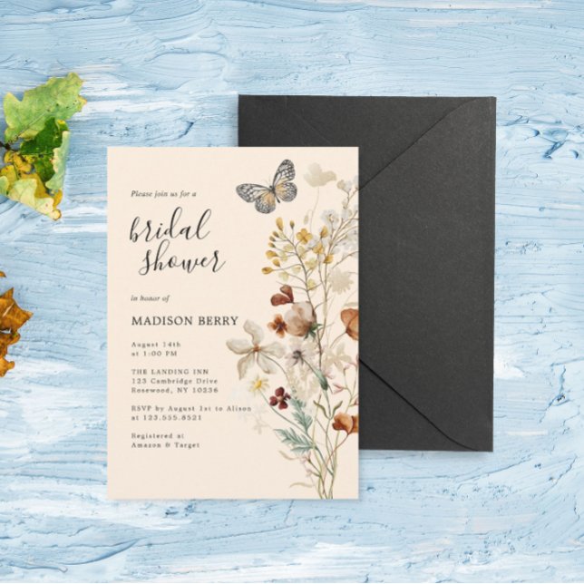 Invitación Boho Wildflower Bridal Shower (Subido por el creador)