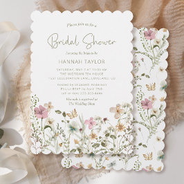 Invitación Boho Wildflower Bridal Shower
