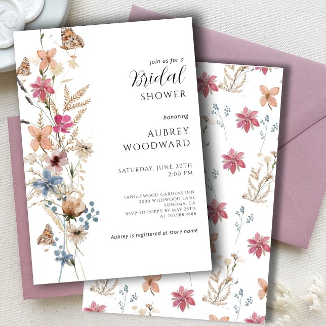 Invitación Boho Wildflower Bridal Shower (Subido por el creador)