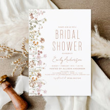 Boho Wildflower Bridal Shower Bloom Garden
