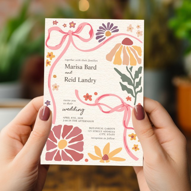 Invitación Boho Wildflower Coquette Boda (Subido por el creador)